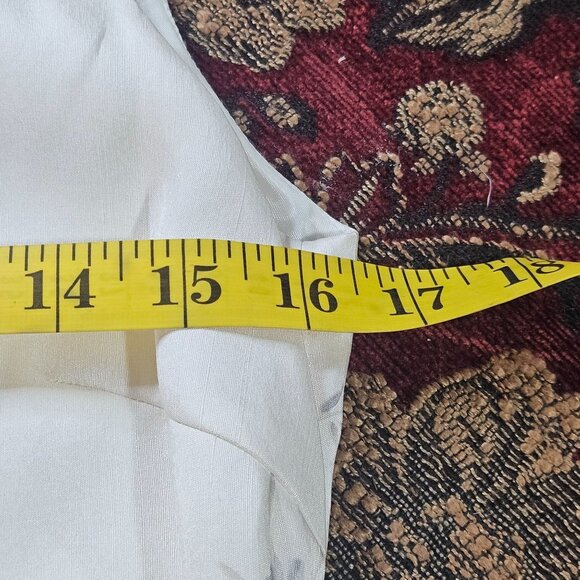 Petite Sophisticate Sleeveless Silk Floral Sheath Dress 6 Pink Gray Garden Print - Picture 6 of 12